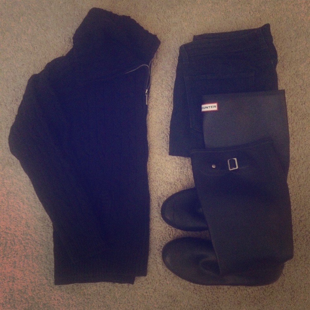 Chaps | Cable-knit Zip-Front Cardigan