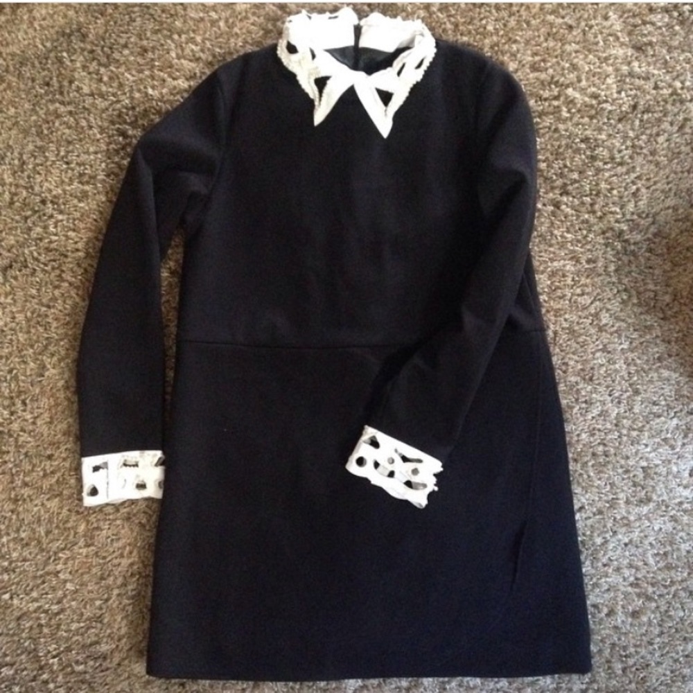 Black sheath dress
