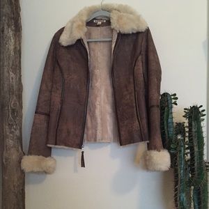 Express leather jacket size 10