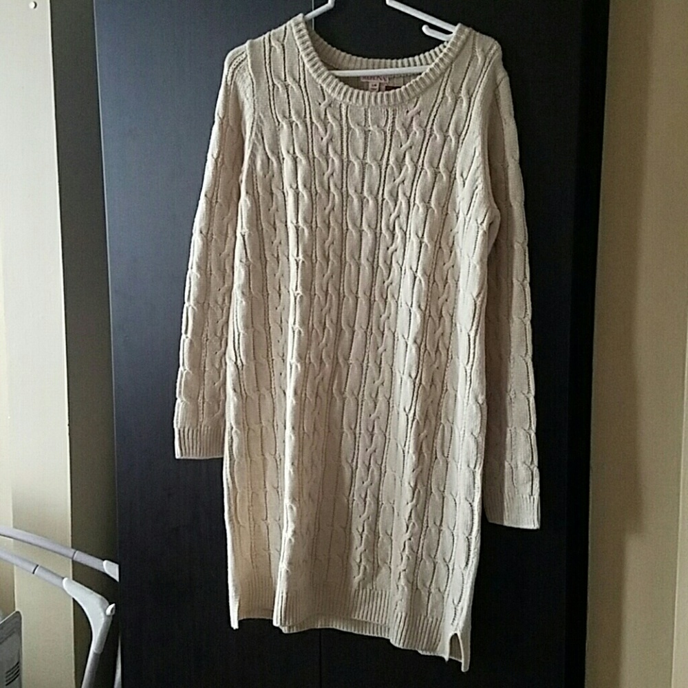 Brand new cream sweater dress
