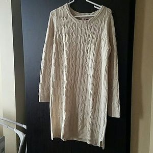 Brand new cream sweater dress