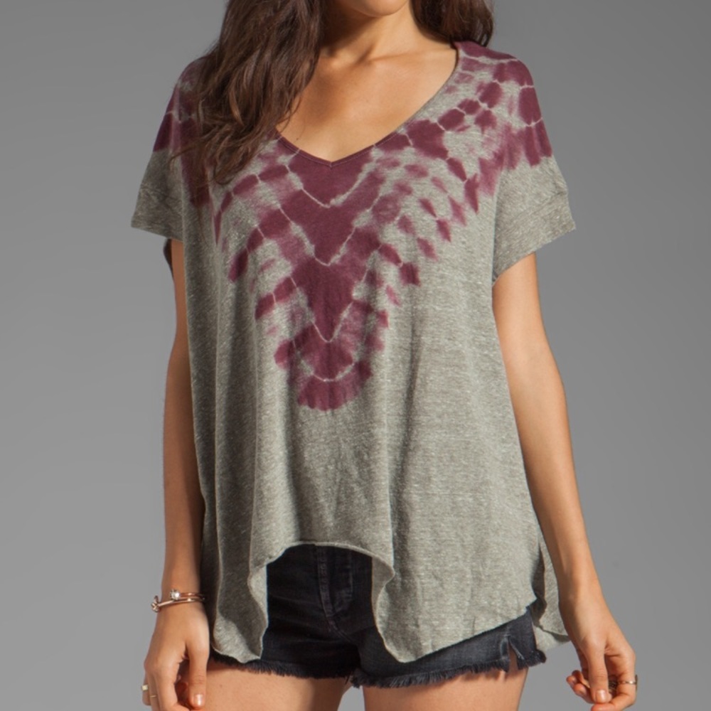 Free People 'Double Team' Tie-Dye Tee XS