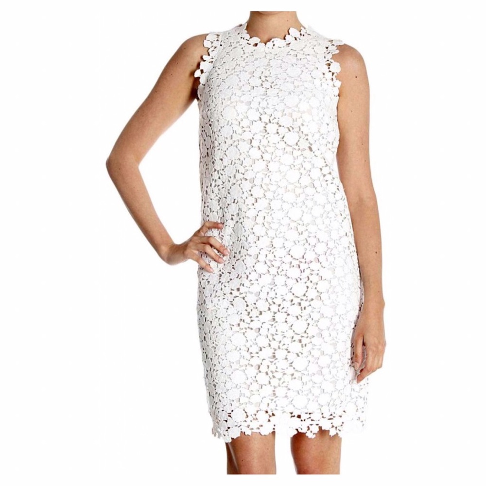 MICHAEL Michael Kors White Lace Shift Dress