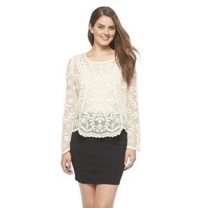 Long Sleeve Lace Top