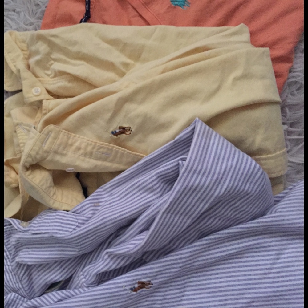 Three Ralph Lauren shirts