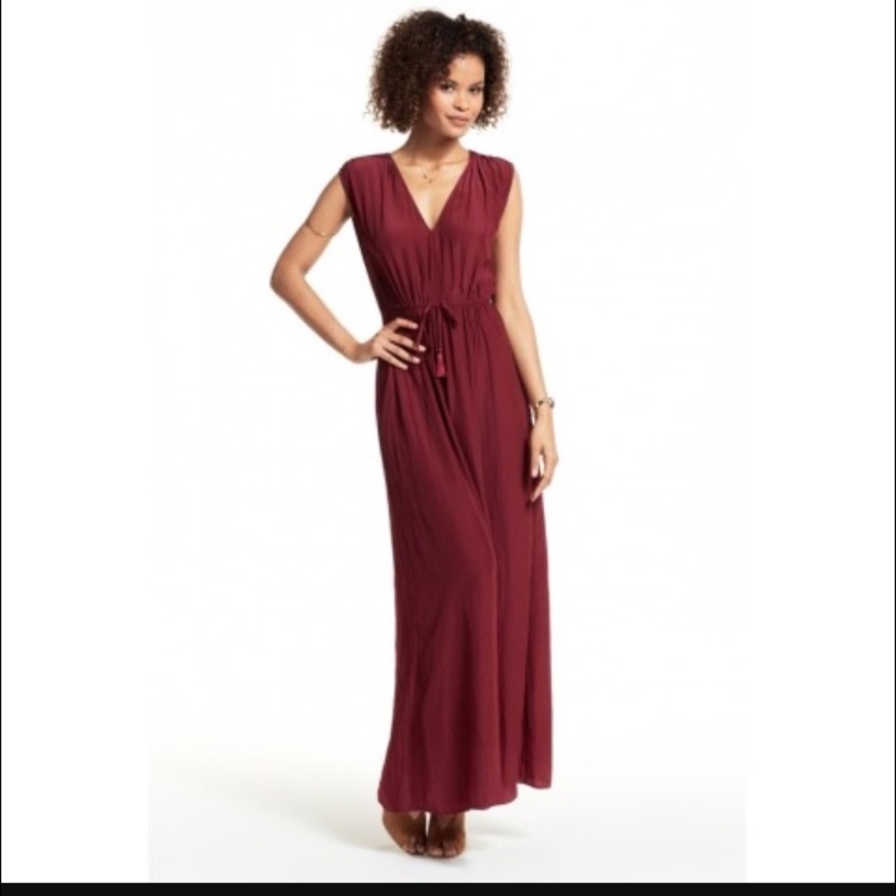 CALYPSO ST BARTH TRILA DRESS IN NAVY AND MERLOT