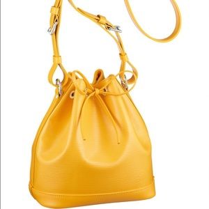Louis Vuitton yellow bucket bag