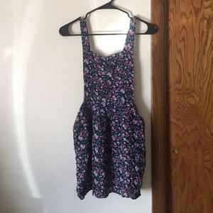 Floral Overall Skirt Dress