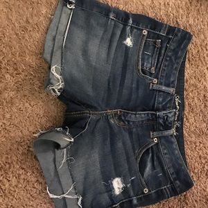 Distressed American eagle shorts