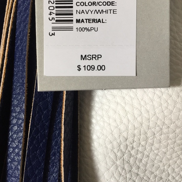 ❌RESERVED❌ Kenneth Cole Reaction Tote Navy White - Picture 5 of 5