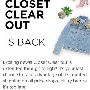 01/21/18🎉CLOSET CLEAR OUT 🎉