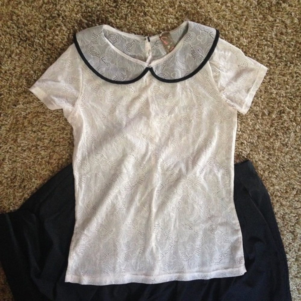 /Cud & Paste/ lace shirt