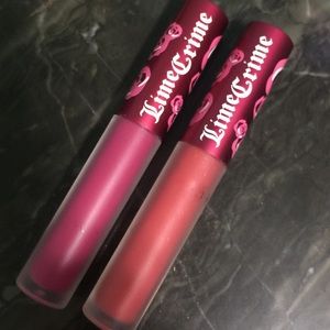Bundle of 2 lime crime liquid lipsticks