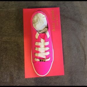 Kate Spade Neon Pink Lodero Sneakers Size 8 1/2