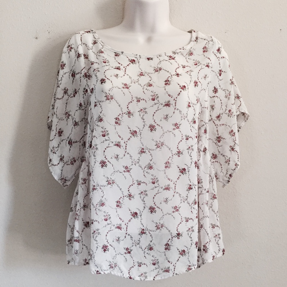 Floral Flowy Chiffon Top