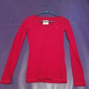 Red long sleeve shirt