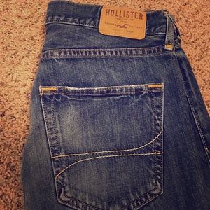 Dark blue denim Hollister jeans