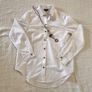 Topshop Collated White Button Down Shirt