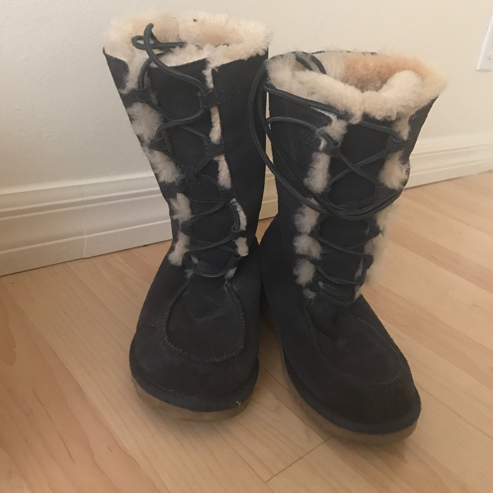 Ugg lace up boots.