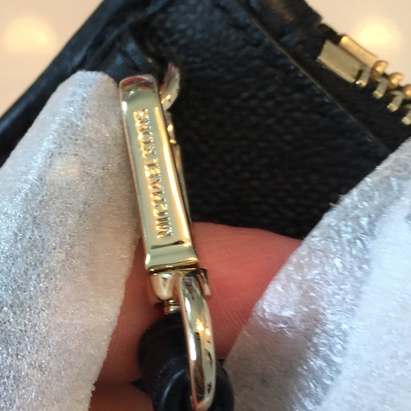 NEW MICHAEL KORS Darkblue CLUTCH MK SIGNATURE LOGO - Picture 3 of 7