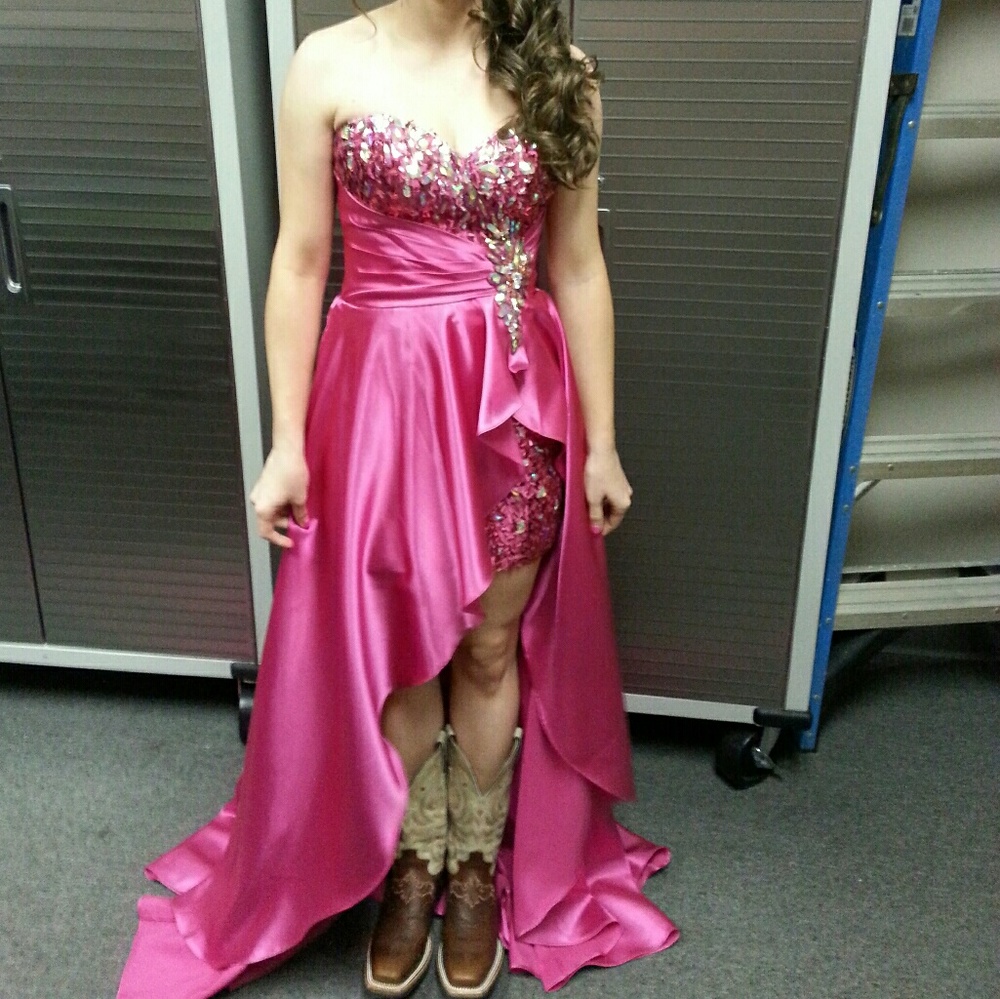Beautiful pink prom dress by blush