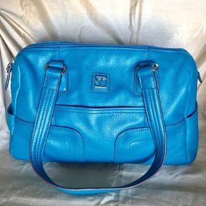 NWOT Blue Leather Tignanello Purse
