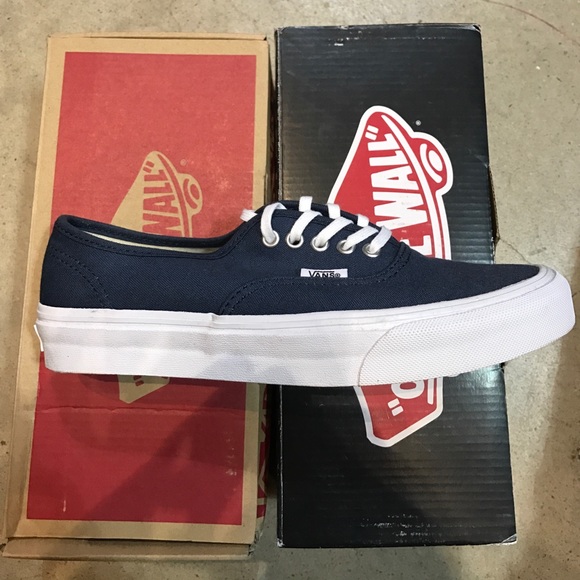 Vans Authentic Slim Datk Denim/True White - Picture 2 of 3