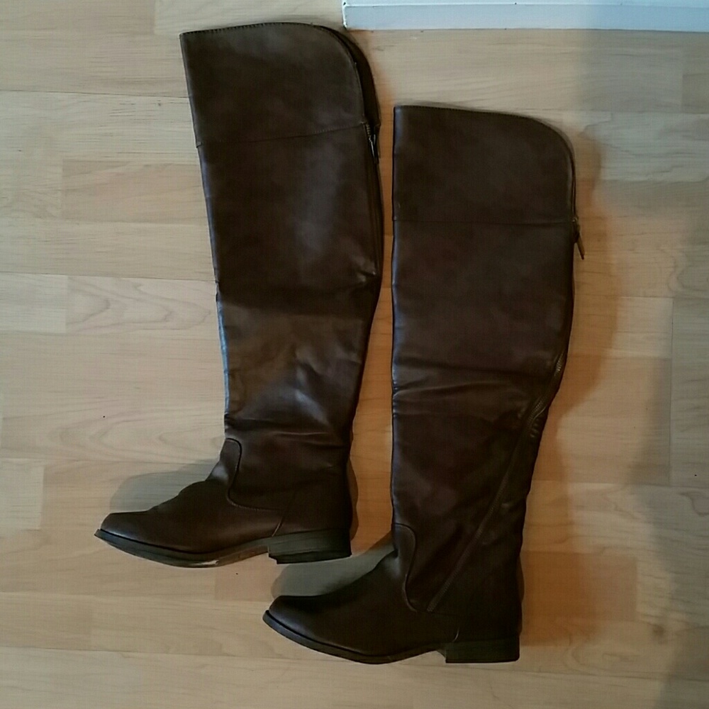 XOXO knee length leather boots