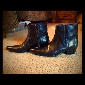 Gucinari Men's Black Chelsea Boots