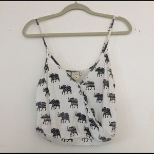 LA HEARTS ELEPHANT CROP TOP