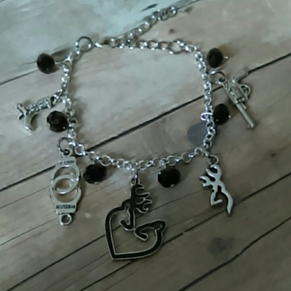 Western style browning charm bracelet