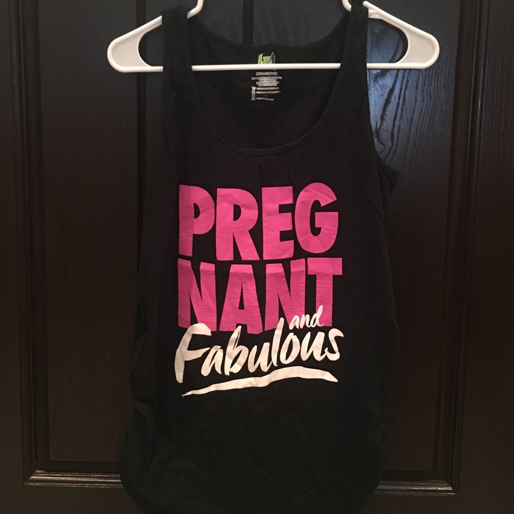Maternity tee, "pregnant and fabulous"