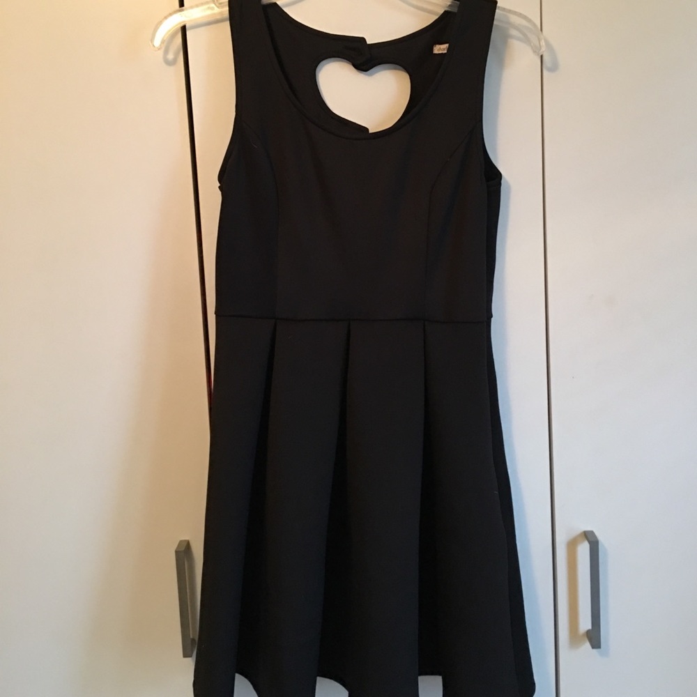 Black skater dress