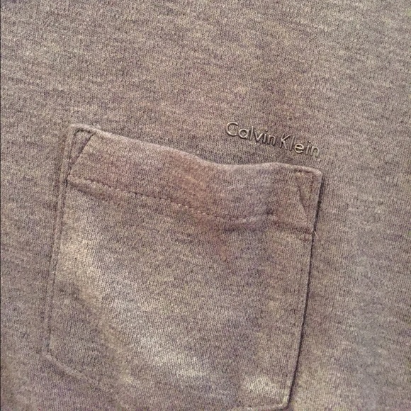 Liquid Cotton Calvin Klein Grey Polo Shirt - Picture 3 of 8