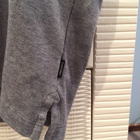 Liquid Cotton Calvin Klein Grey Polo Shirt - Picture 6 of 8