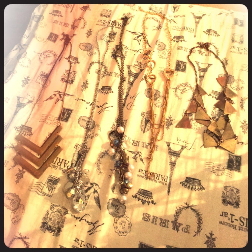 5 necklaces