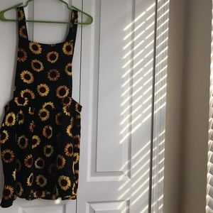 sunflower pinafore with convertible straps