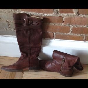 FRYE tall brown riding boots