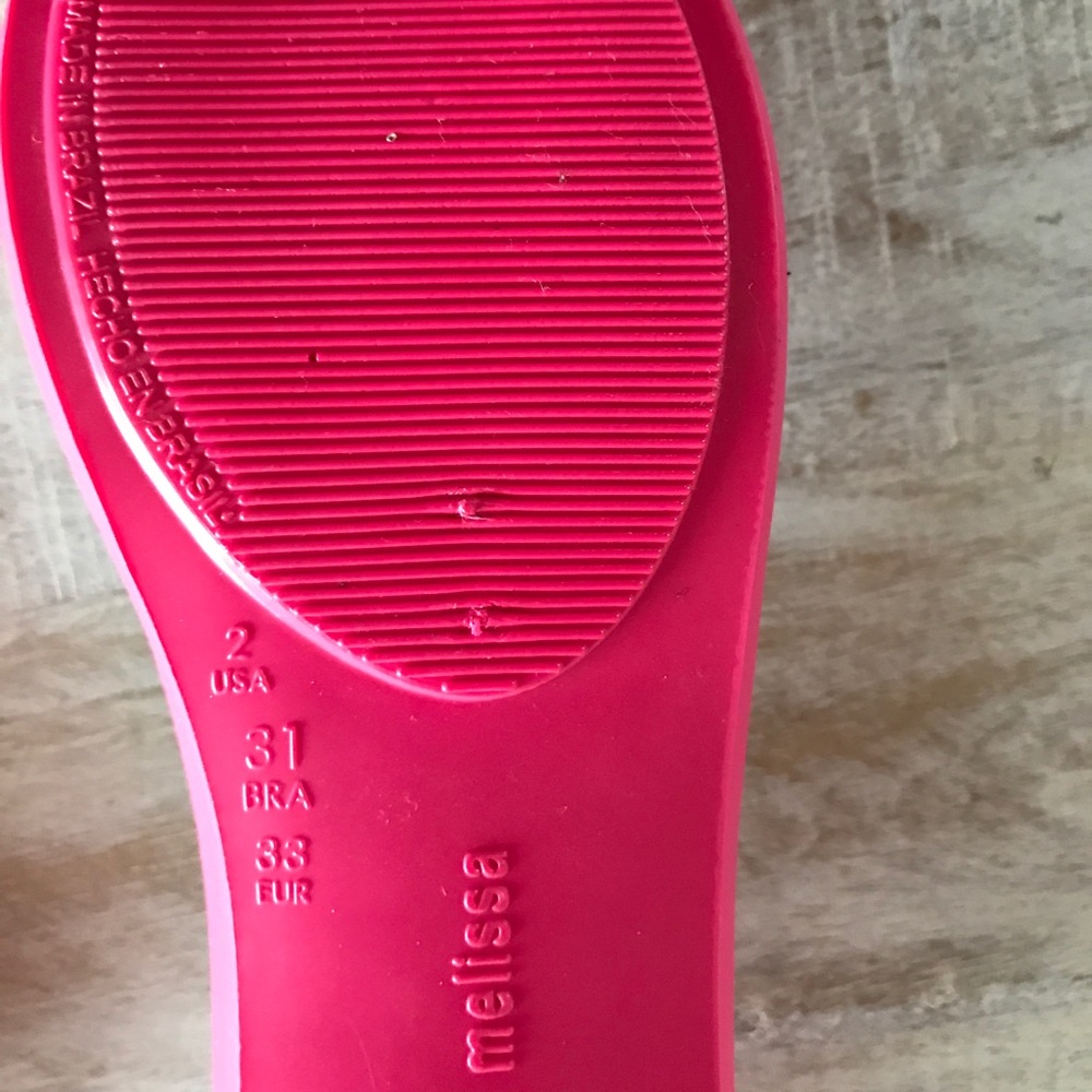 Mini Melissa Mel Ultragirl Minnie Flat/Fush/Sz 13 - Picture 7 of 7