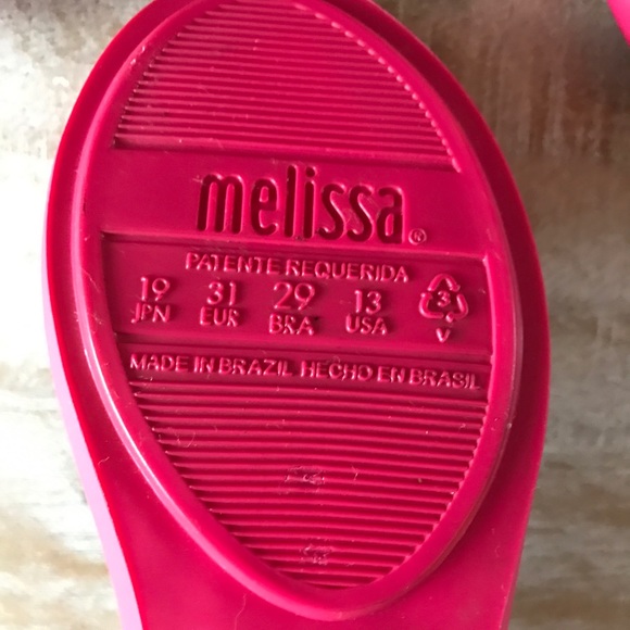 Mini Melissa Mel Ultragirl Minnie Flat/Fush/Sz 13 - Picture 6 of 7
