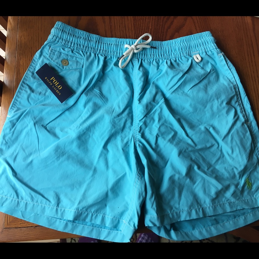 Men's Ralph Lauren blue swim trunk