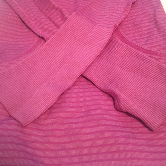 SOLD Lululemon Pink Striped Swiftly Tech LS - Picture 4 of 8