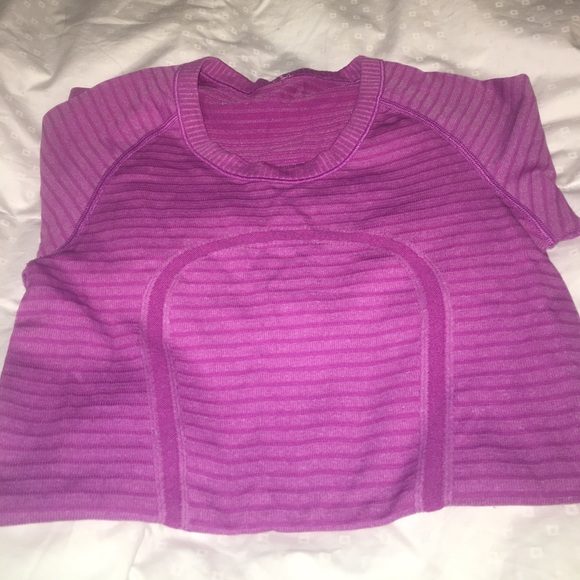 SOLD Lululemon Pink Striped Swiftly Tech LS - Picture 8 of 8
