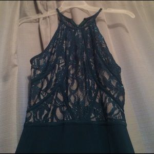 Emerald prom dress