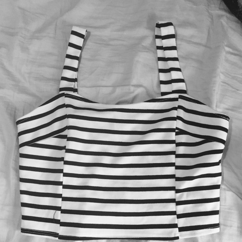 Soprano from Nordstroms Black and White Crop Top