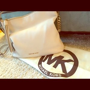Women's white Michael Kors handbag