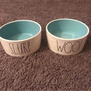 Rae Dunn dog bowls