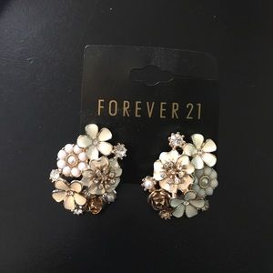 Never worn statement earrings