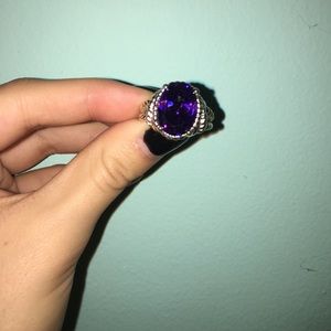 Purple pandora ring