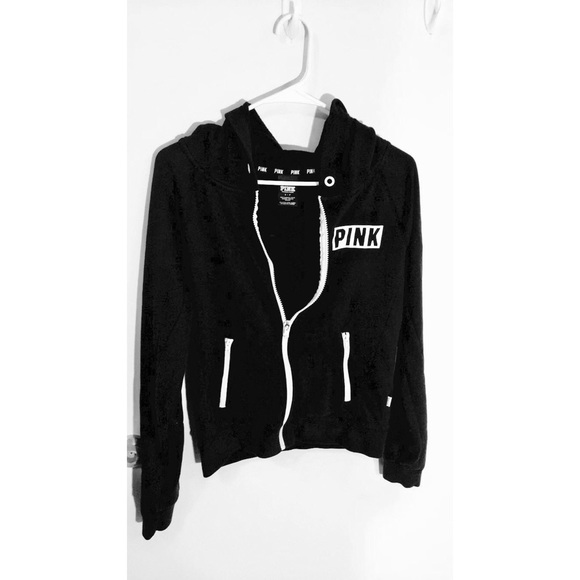 PINK Victoria's Secret Sweaters - PINK zip-up sweatshirt